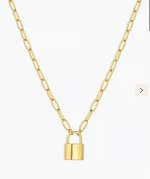 Gorjana locket necklace thumbnail 1