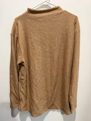Lands' End Brown Mockneck Sweater thumbnail 2