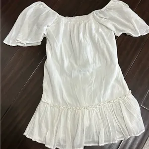 Billabong Ivory Ruffle Coastal Cowgirl Mini Dress Small thumbnail 4