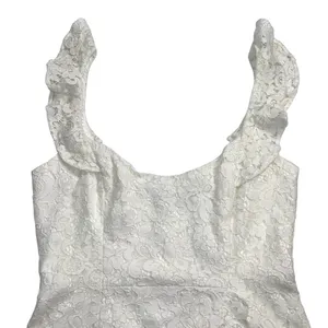 Bardot Adira Lace Mini Dress Orchid White Cream Ruffle Cocktail Party Sz M US 6 thumbnail 3
