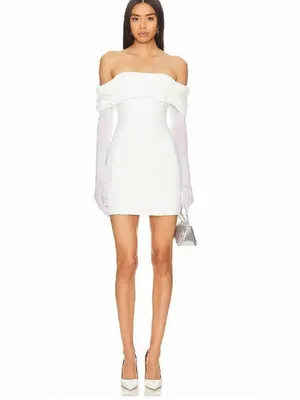 Amanda Uprichard Jania Dress‎ Ivory White thumbnail 7