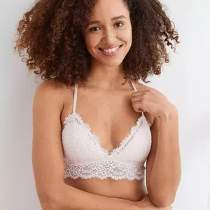 Aerie white bralette thumbnail 1