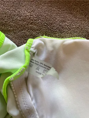 Neon 80’s One Piece Work Out Leotard Costume Bodysuit Women’s Sz S EUC thumbnail 4