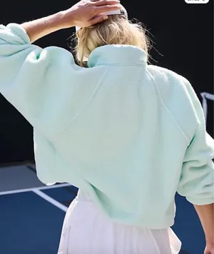 FP Movement Hit the Slopes Fleece Jacket in Jade Ice Mint Green thumbnail 4
