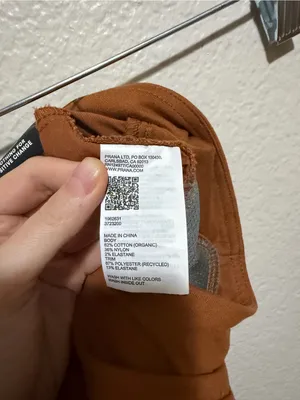 prAna Kanab Mid Rise Jogger Pants Small Clay Organic Cotton Canvas Outdoor thumbnail 6