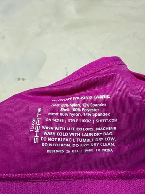Shefit magenta pink front zip sports bra moisture wicking 1luxe thumbnail 5