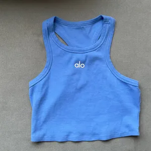 Alo Yoga Aspire Tank Crystal Clear Blue/White S thumbnail 2