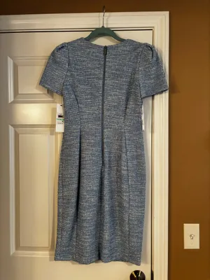 NWT Blue tweed Calvin Klein dress thumbnail 2