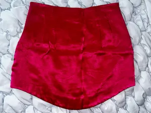 Zara Pink Satin Skirt thumbnail 3