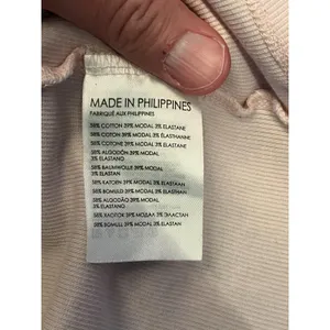 Club Monaco Shirt Womens Large Pink Basic Crew Neck Cropped Stretch Tee Top thumbnail 7