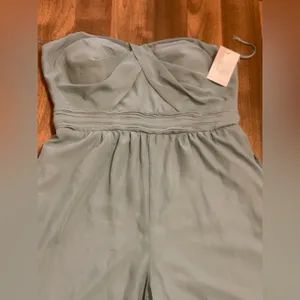 Birdy Grey Green Jumpsuit Wide-Leg High-Waisted thumbnail 12