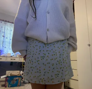 Wild Fable Blue Floral Lacy Skirt thumbnail 3