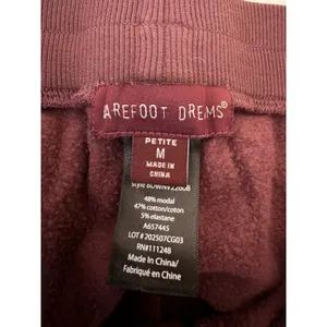 Barefoot Dreams Petite‎ Medium Plum Modal Cotton Fleece Lounge Pants BDWNV22008 thumbnail 6