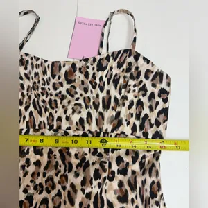 NWT Avec Les Filles Animal Print Mini Summer Dress size 12 thumbnail 8