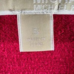 1151 | Michael Kors Red Cotton‎ Quarter Zip Pullover Sweater Womens Small thumbnail 8
