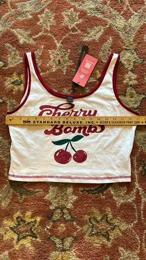 Romwe Cherry Bomb Tank Top L thumbnail 3