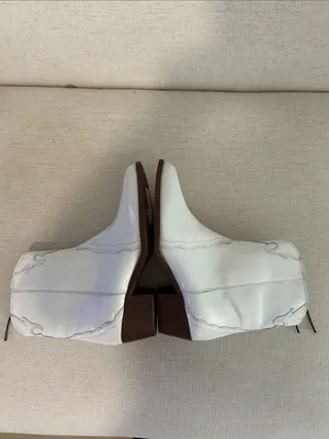 FREE PEOPLE New Frontier Western Boot, White, a size EU40/9.5-10, NWT FLAW thumbnail 6
