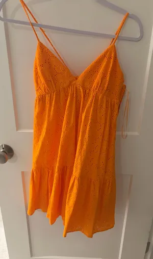 Orange ZARA Dress Mini thumbnail 1
