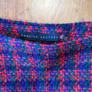 English Factory Red and Black Plaid Mini Skirt thumbnail 2