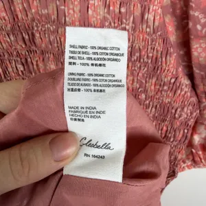 NEW Cleobella Mina Mini Dress Camala Floral Large Pink Smocked Organic Cotton‎ thumbnail 8