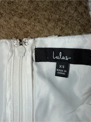 Lulu's White Puff Sleeve with Organza Floral Babydoll Mini Dress thumbnail 8