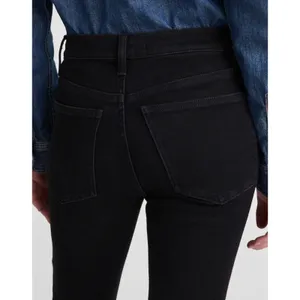 Madewell The Flare Crop Jean in Super Stretch Denim Black Frost US 28 NWT thumbnail 5