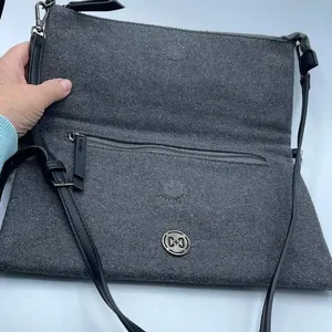 Coco + Carmen studded vegan leather crossbody bag edgy wool embroidered studded thumbnail 2