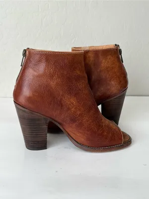 Bed Stu Onset peep toe booties 8.5 thumbnail 8