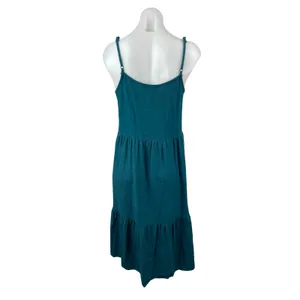 Urban Outfitters Urban Renewal Eco Linen Sleeveless Tiered Midi A-Line Dress S/M thumbnail 5
