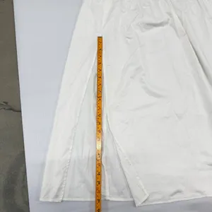 Wild Fable White Smocked Waist Side Slit Midi Skirt‎ Womens size L NWT thumbnail 7