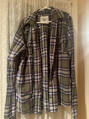 Abercrombie and fitch plaid button down shirt thumbnail 1