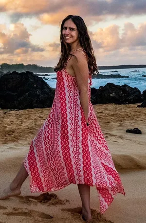 Lovestitch Pink Pattern Dress thumbnail 1
