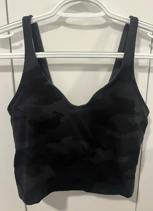 Lululemon Align Tank Top Women’s 2 Camo Heritage 365 Deep Coal Multi Niki Crop thumbnail 3