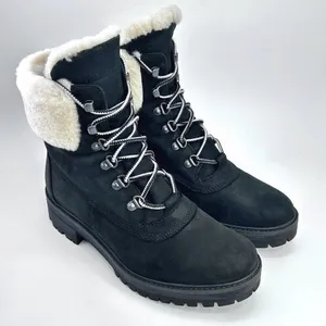 Timberland Courmayeur Valley Black Leather Lace Up Ankle Boots US 9 A1RPD Winter thumbnail 6