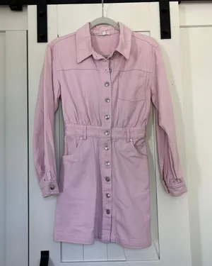 Steve Madden Pink Denim Dress thumbnail 5