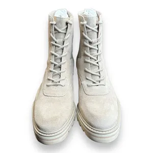 BERNARDO Salerno Lace-Up Rubber Sole Boot US 6.5M White Suede‎ thumbnail 2