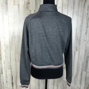 Nike Varsity Sleeve Half-ZIP Crop Jacket Pullover v6x thumbnail 5