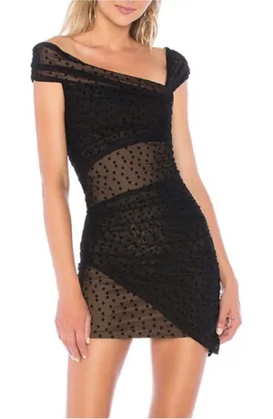 Majorelle Audrina Mini Dress in Black Star Print thumbnail 1
