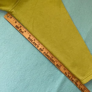 UNBRANDED mock neck chartreuse long sleeve half button sweatshirt NEW size XL thumbnail 7