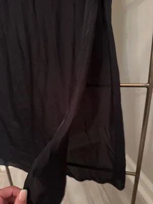 Black Free People Silk Skirt Midi thumbnail 2