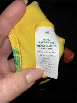 Aerie Yellow Floral Monokini Floral Ruffle Halter One Piece Swimsuit Large thumbnail 11