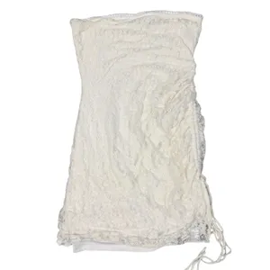 ace Tube Dress Womens Small White Ruched Strapless Bodycon Mini thumbnail 14