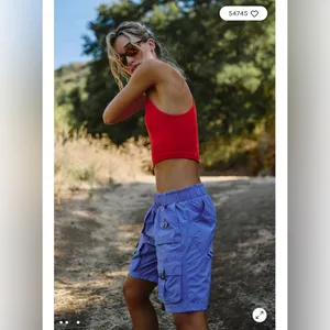 Free People Happiness Runs Crop Tank in Victory Red XS/S thumbnail 3
