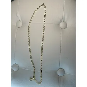 Kendra Scott Gold Tone Paperclip‎ Chain Necklace with Logo Charm and Dust Bag thumbnail 2