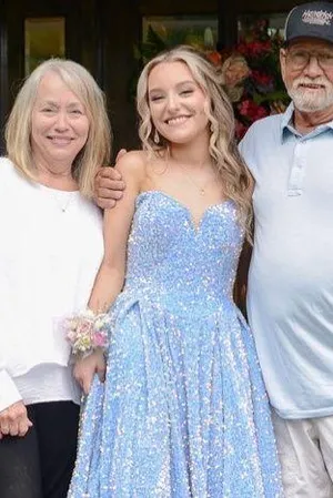 Prom Dress Blue Size 2 thumbnail 5