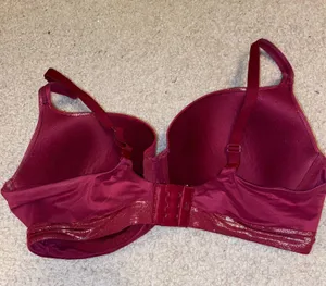 Red Victoria’s Secret Lined Demi bra thumbnail 2