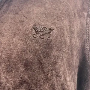 Oleg Cassini Sport Small Full Zip Front‎ Jacket Brown Velour Pockets Y2K Active thumbnail 4
