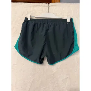 Nike Dri-FIT Running Shorts Womens Grey‎ Teal Mint Green Athletic Training 3in thumbnail 4