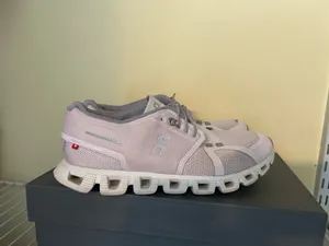 Grey and purple oncloud sneakers thumbnail 3