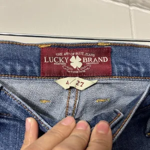 Lucky Brand Sweet Crop Jeans Size 4/27 Blue Stretch Denim Cropped Mid Rise Women thumbnail 4